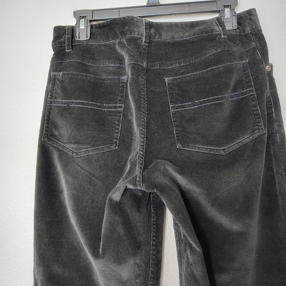 J. Jill Women's Black Stretch Corduroy Pants Sz 6 High Rise Straight Leg - Picture 8 of 12